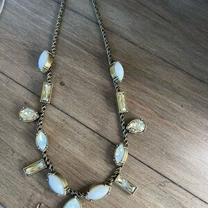 Silpada Elegant Gold and White Necklace